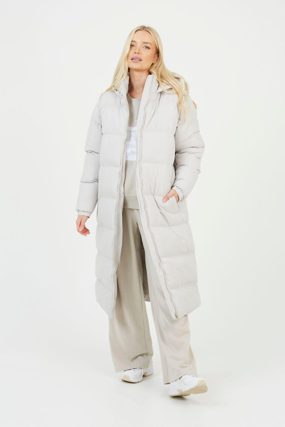 Maxi Hooded Puffer Jacket with Detachable Sleeves by BRAVE SOUL