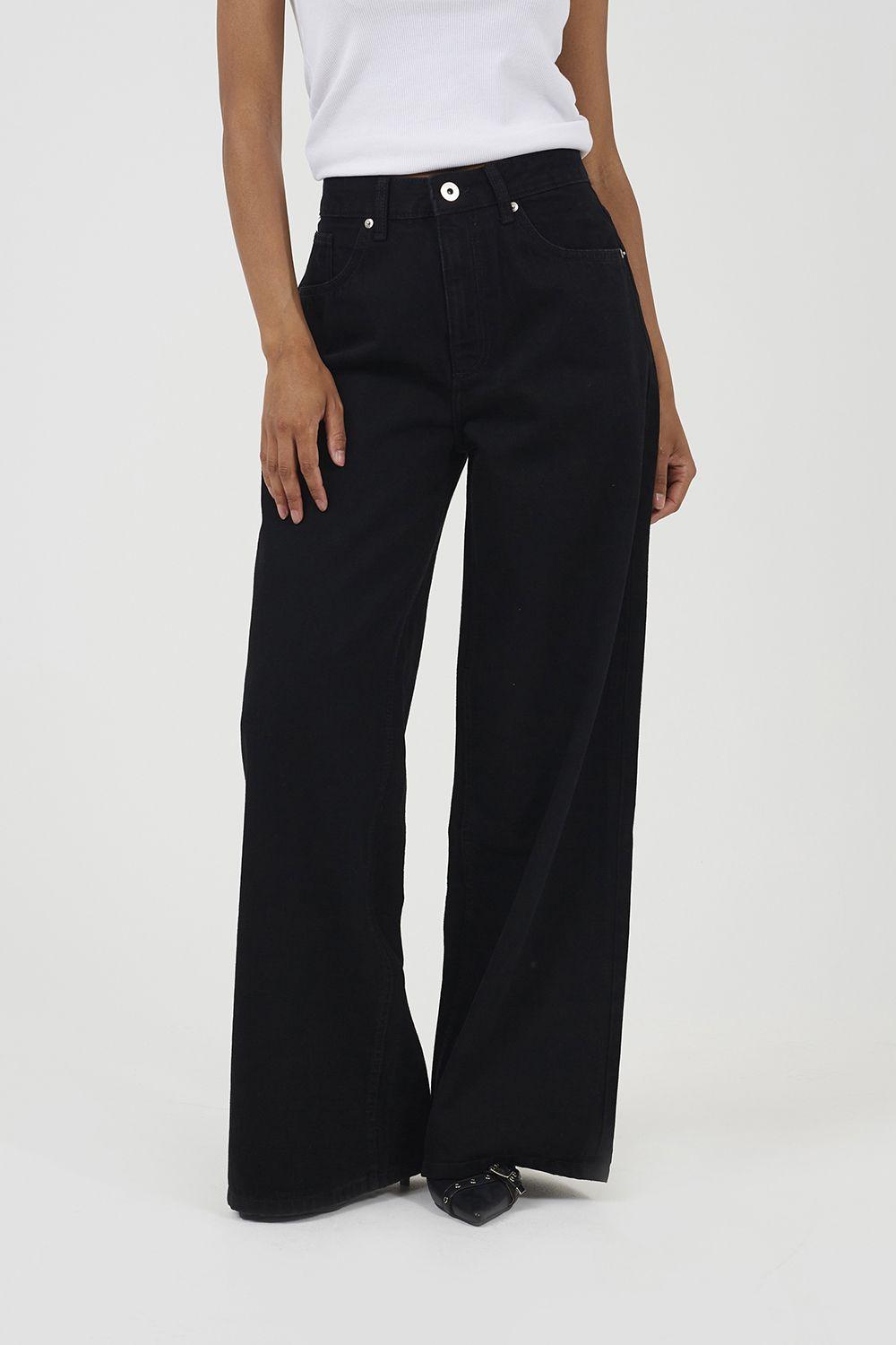 Mid Rise Wide Leg Jeans by BRAVE SOUL