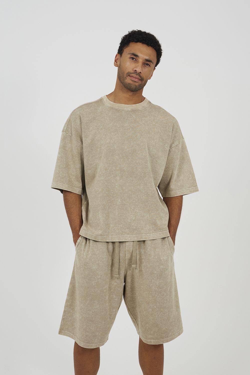 Oversized T-Shirt & Shorts Set by BRAVE SOUL