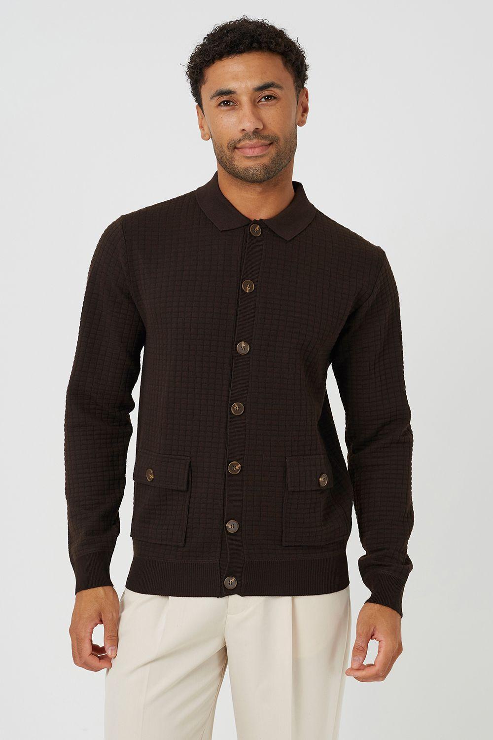 Patch Pocket Knitted Cardigan by BRAVE SOUL