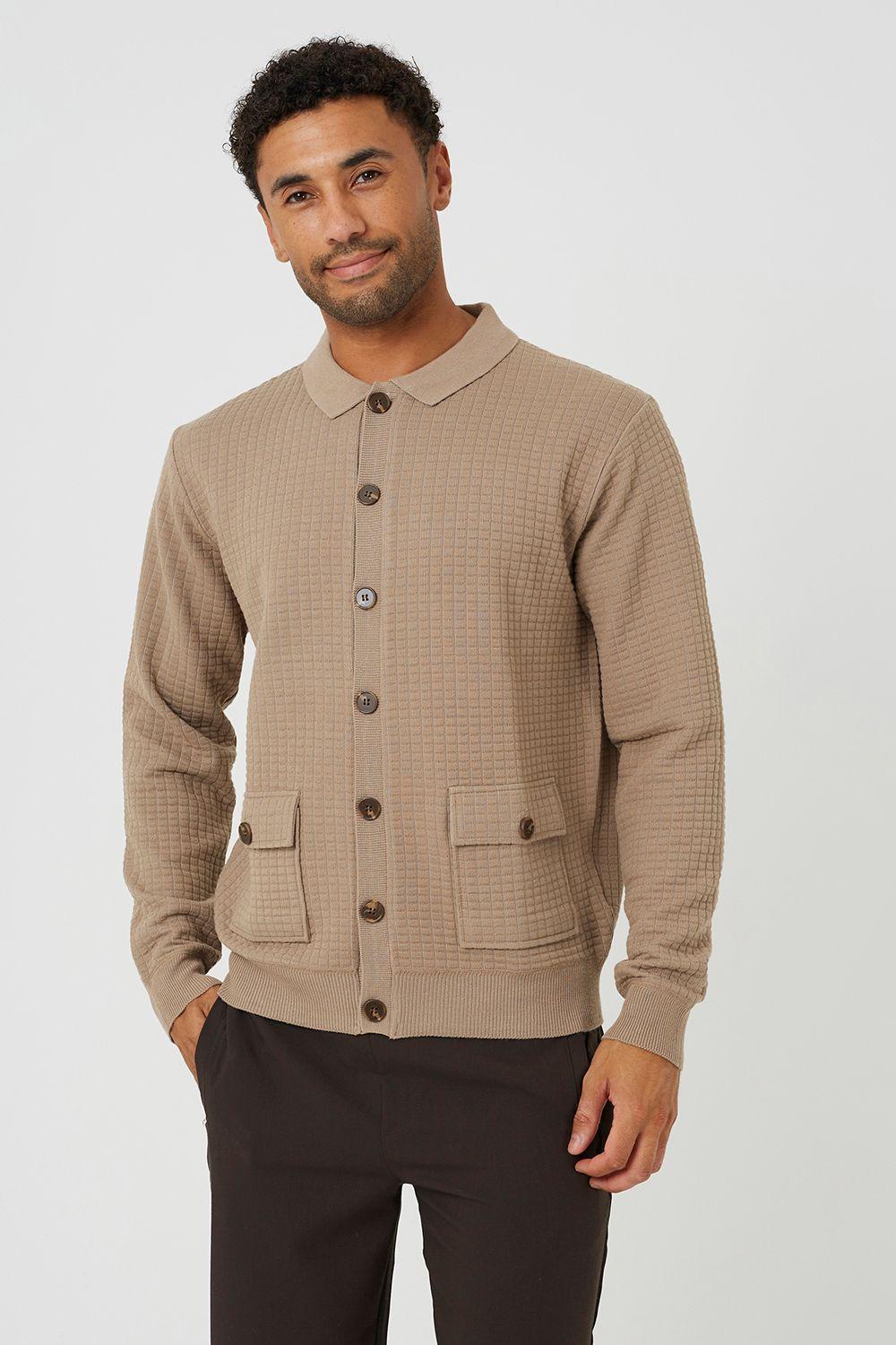 Patch Pocket Knitted Cardigan by BRAVE SOUL