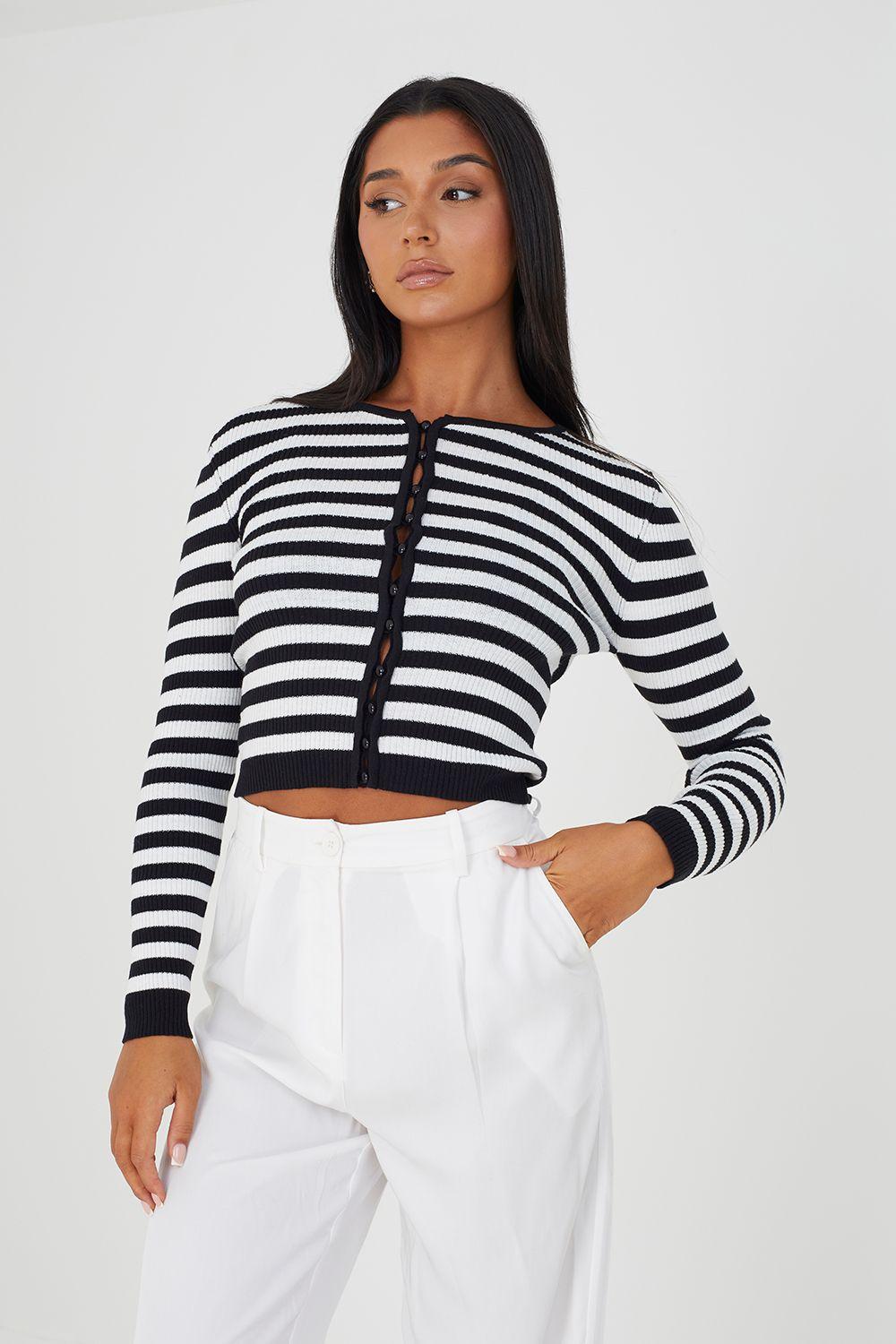 Ribbed Knitted Cardigan by BRAVE SOUL