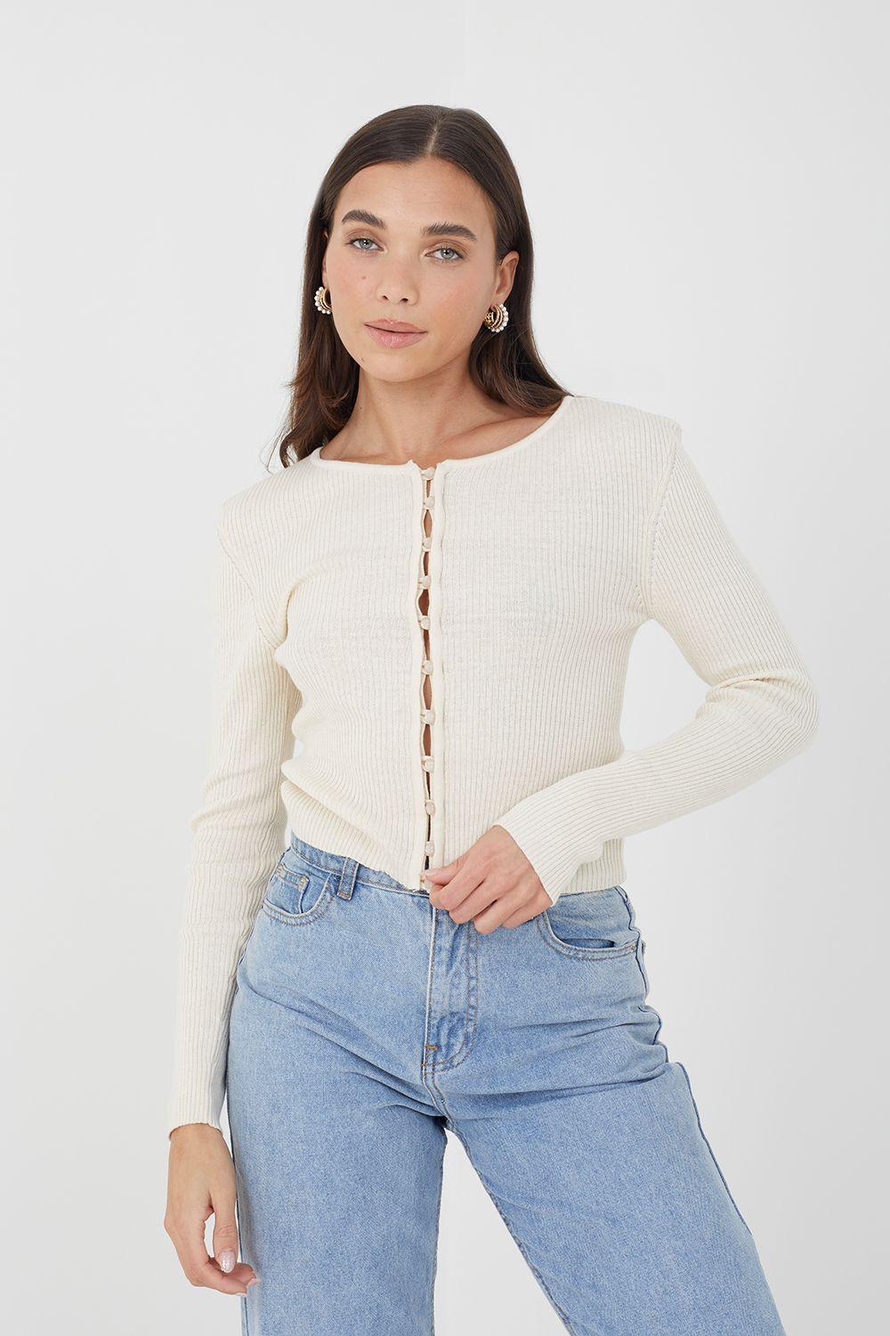 Ribbed Knitted Cardigan by BRAVE SOUL