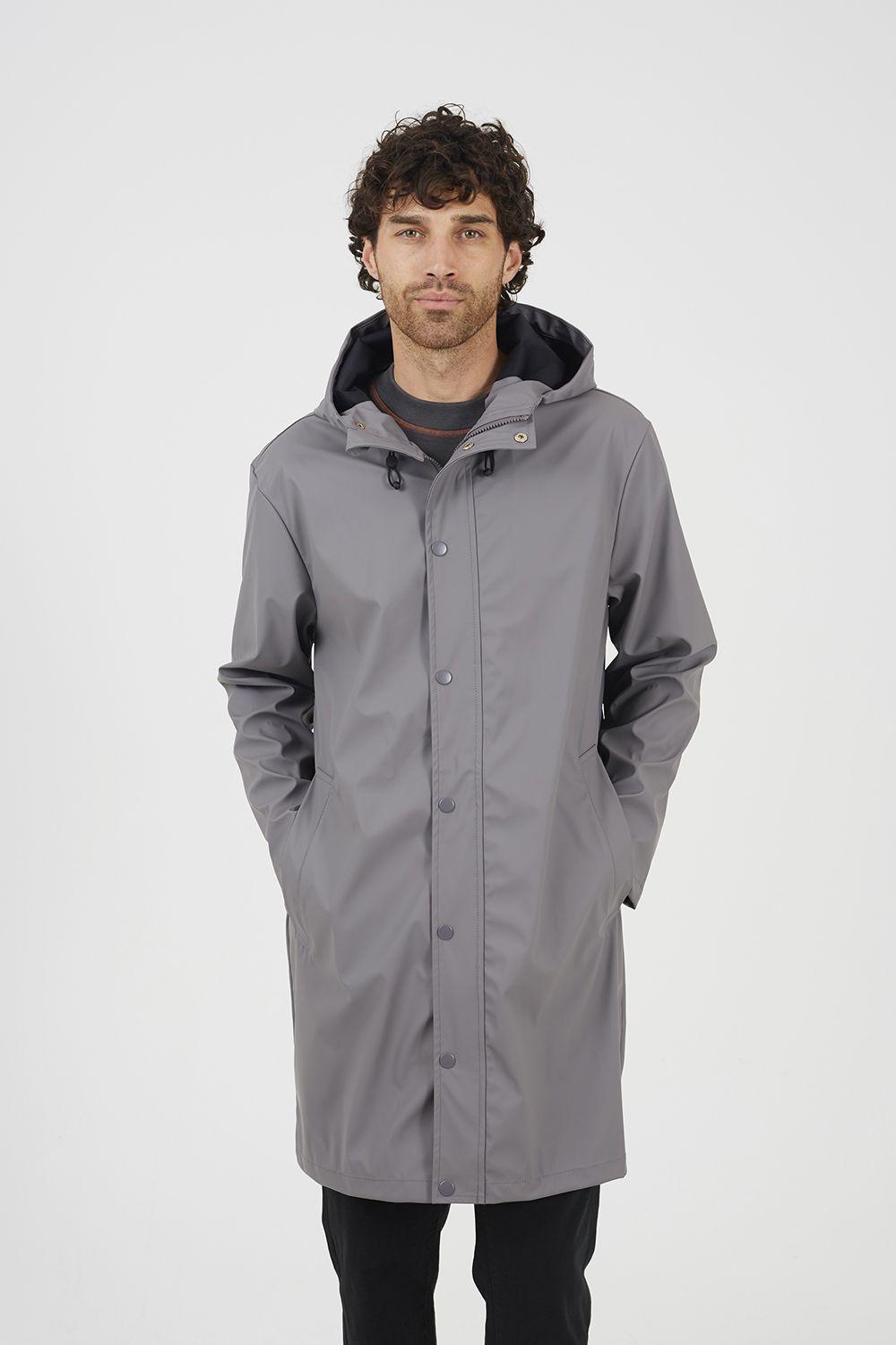 Rubberised Hooded Parka Style Jacket by BRAVE SOUL