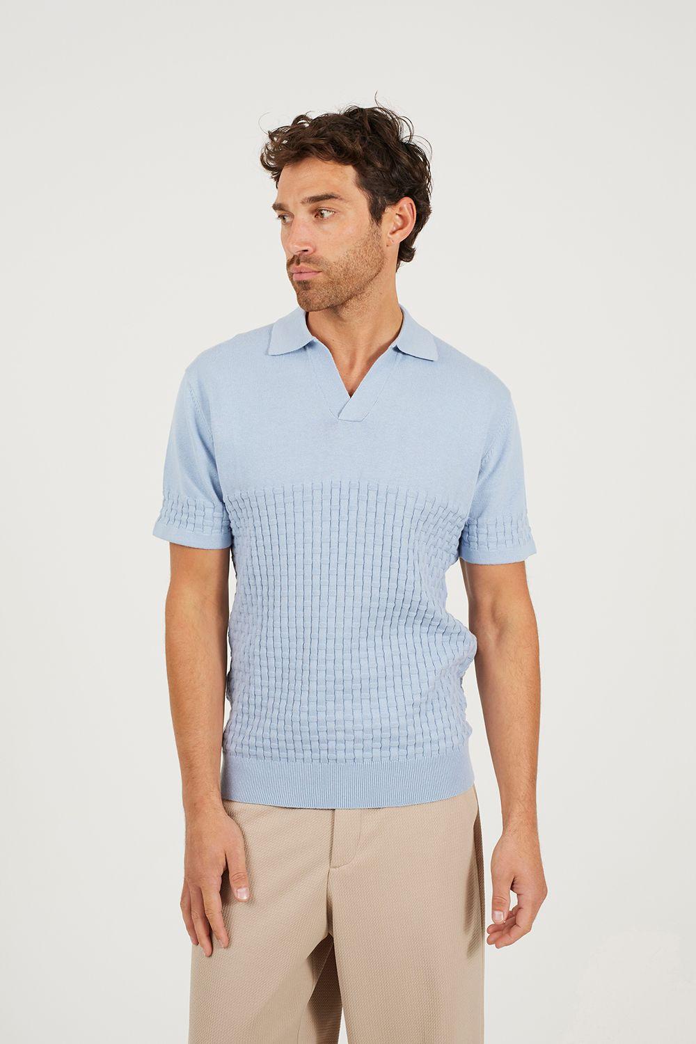 Short Sleeve Knitted Polo Shirt by BRAVE SOUL