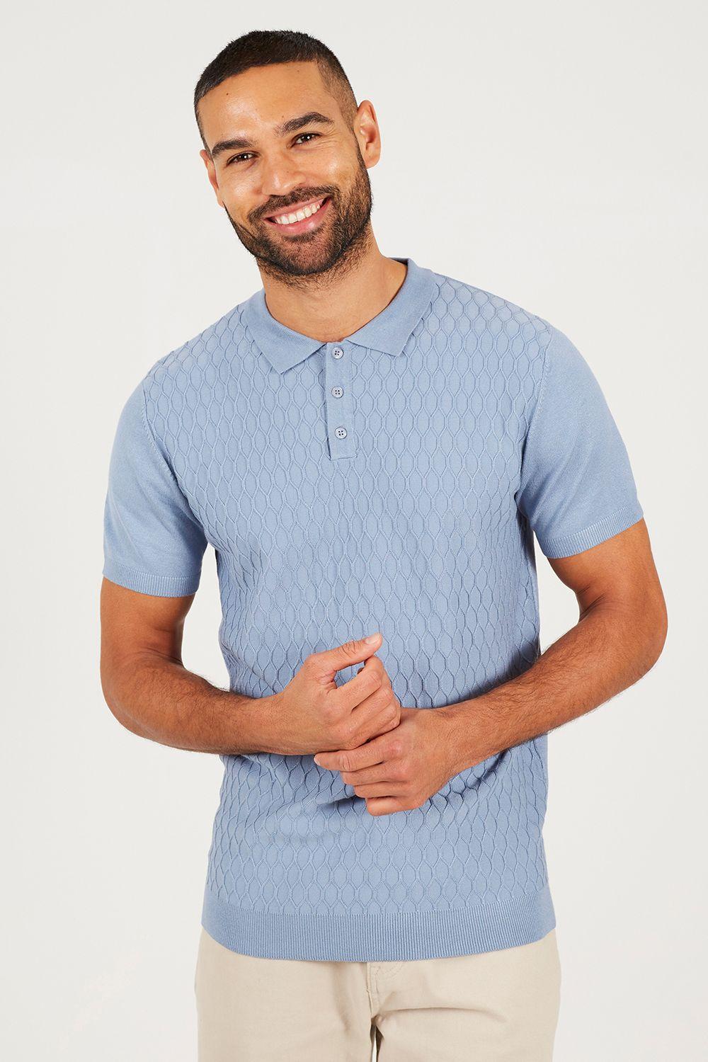 Short Sleeve Knitted Polo Shirt by BRAVE SOUL