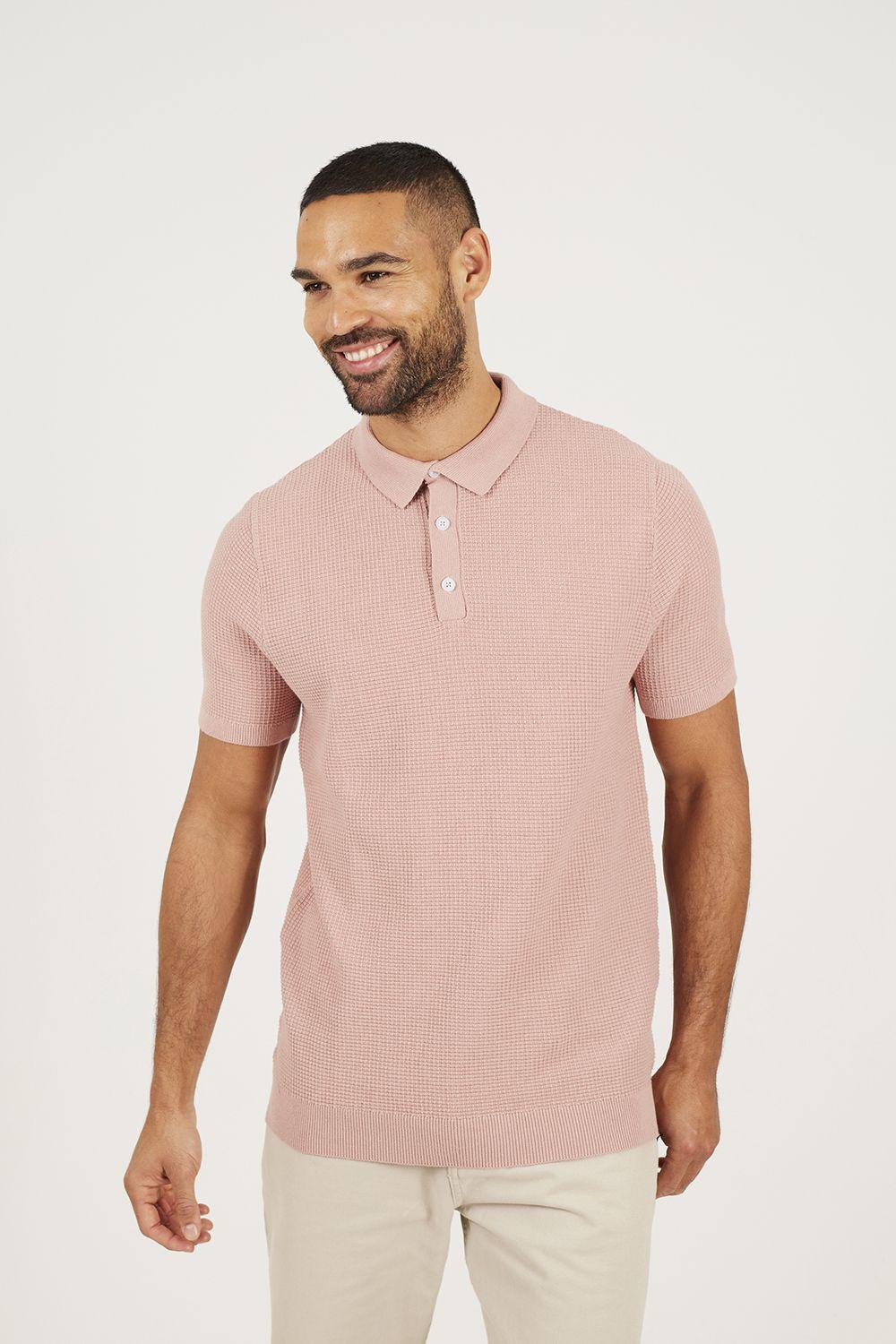 Short Sleeve Knitted Polo Shirt by BRAVE SOUL