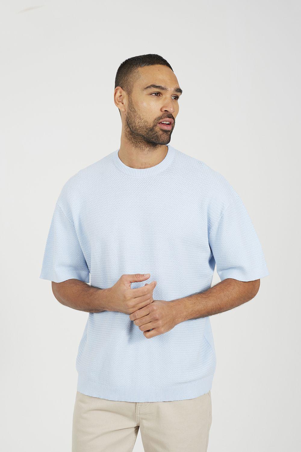 Short Sleeve Knitted T-Shirt by BRAVE SOUL