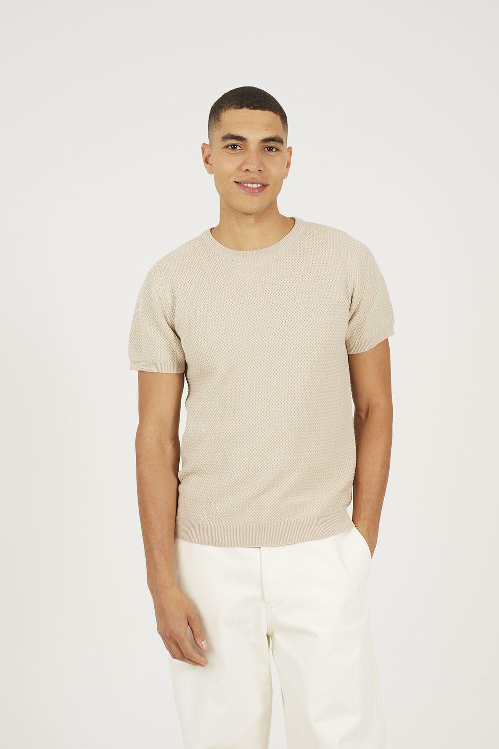 Short Sleeve Knitted T-Shirt by BRAVE SOUL