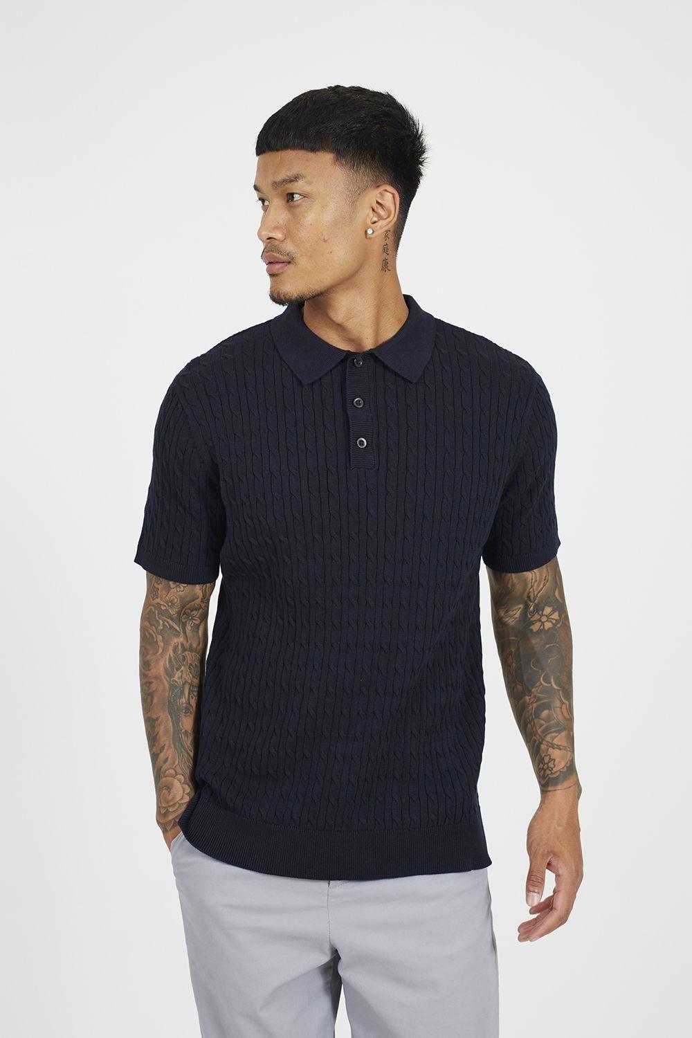 Short Sleeve Polo Shirt by BRAVE SOUL