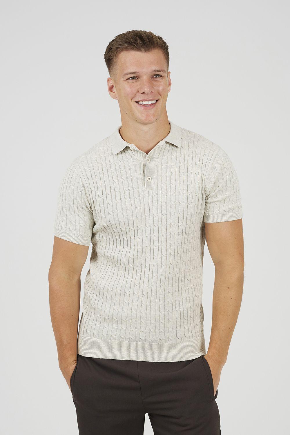 Short Sleeve Polo Shirt by BRAVE SOUL