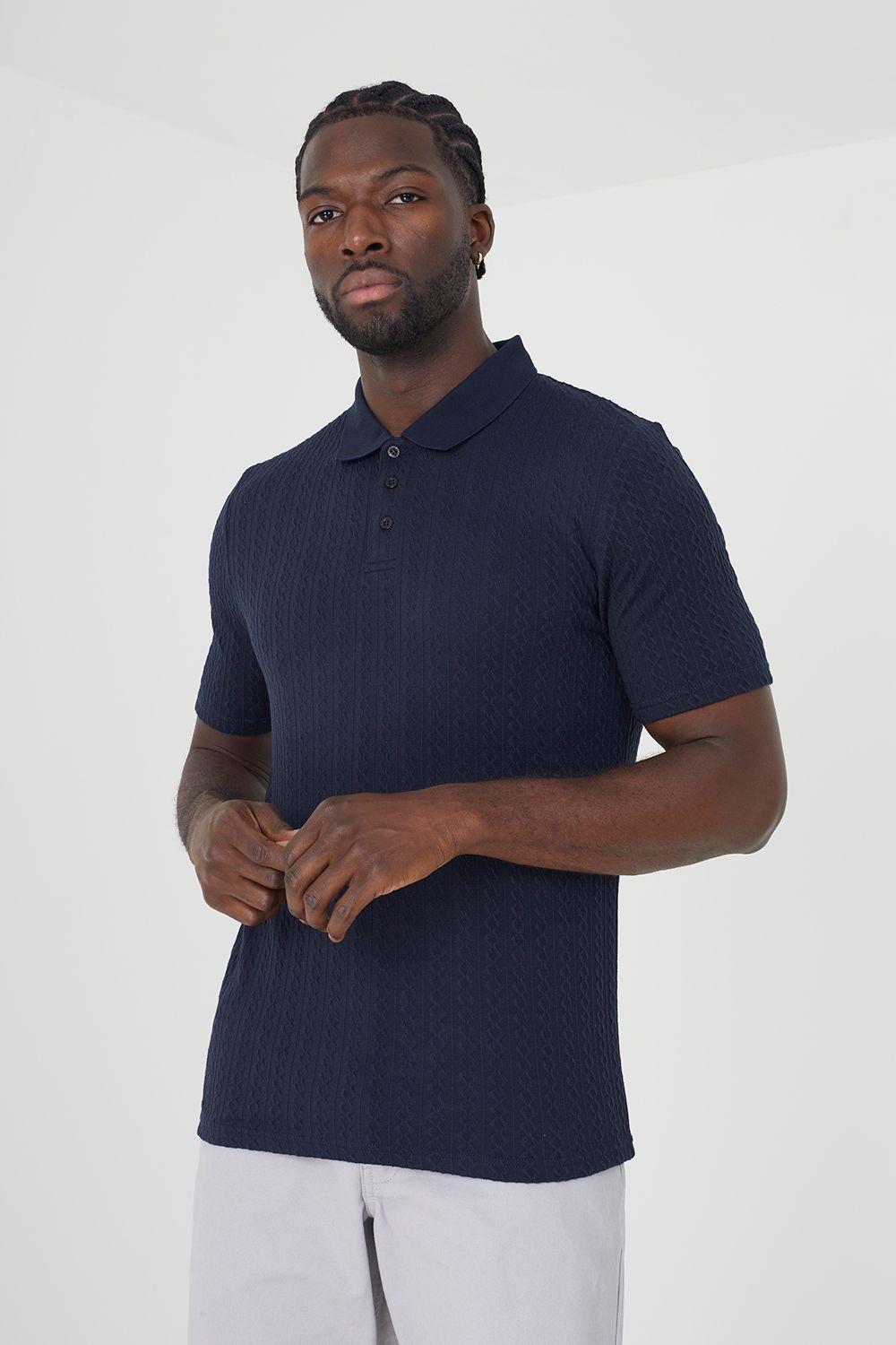 Short Sleeve Polo Shirt by BRAVE SOUL