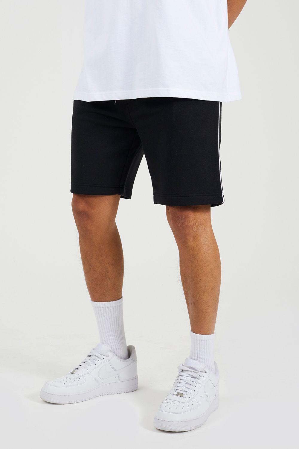 Side Stripe Drawstring Jersey Shorts by BRAVE SOUL
