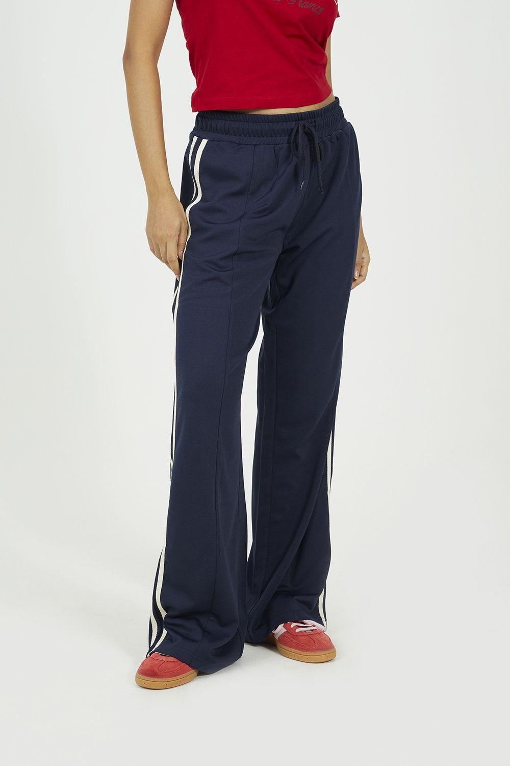 Side Stripe Wide Leg Joggers by BRAVE SOUL
