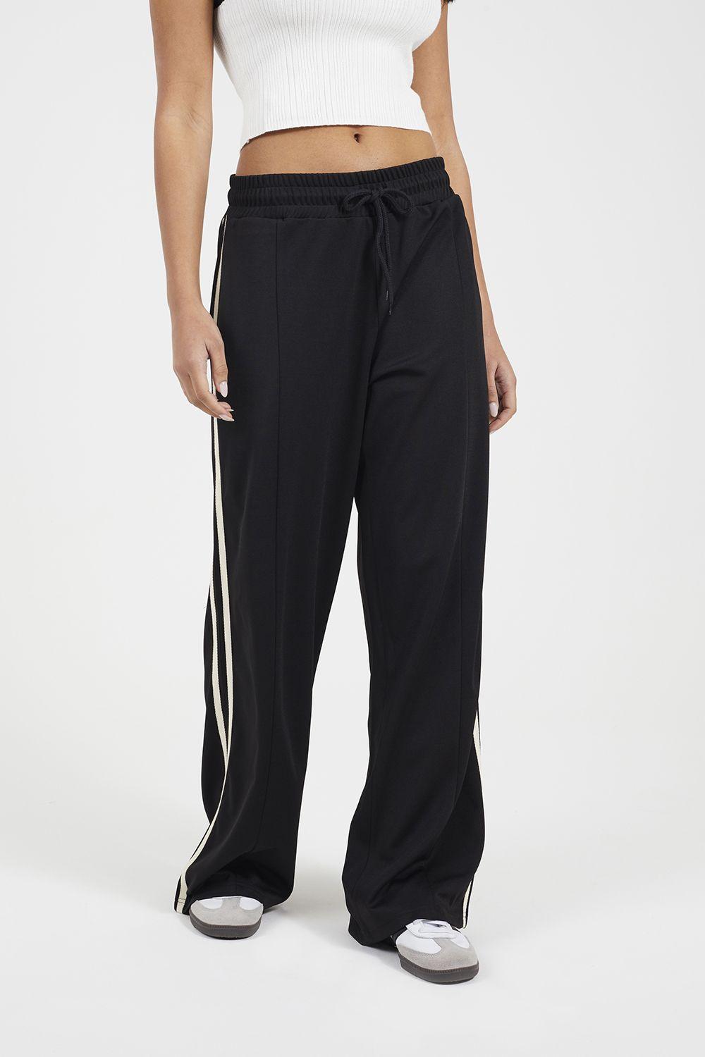 Side Stripe Wide Leg Joggers by BRAVE SOUL