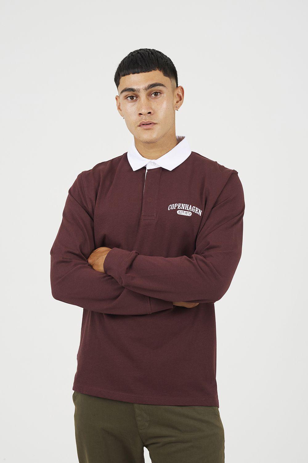 Solid Colour Rugby Shirt by BRAVE SOUL