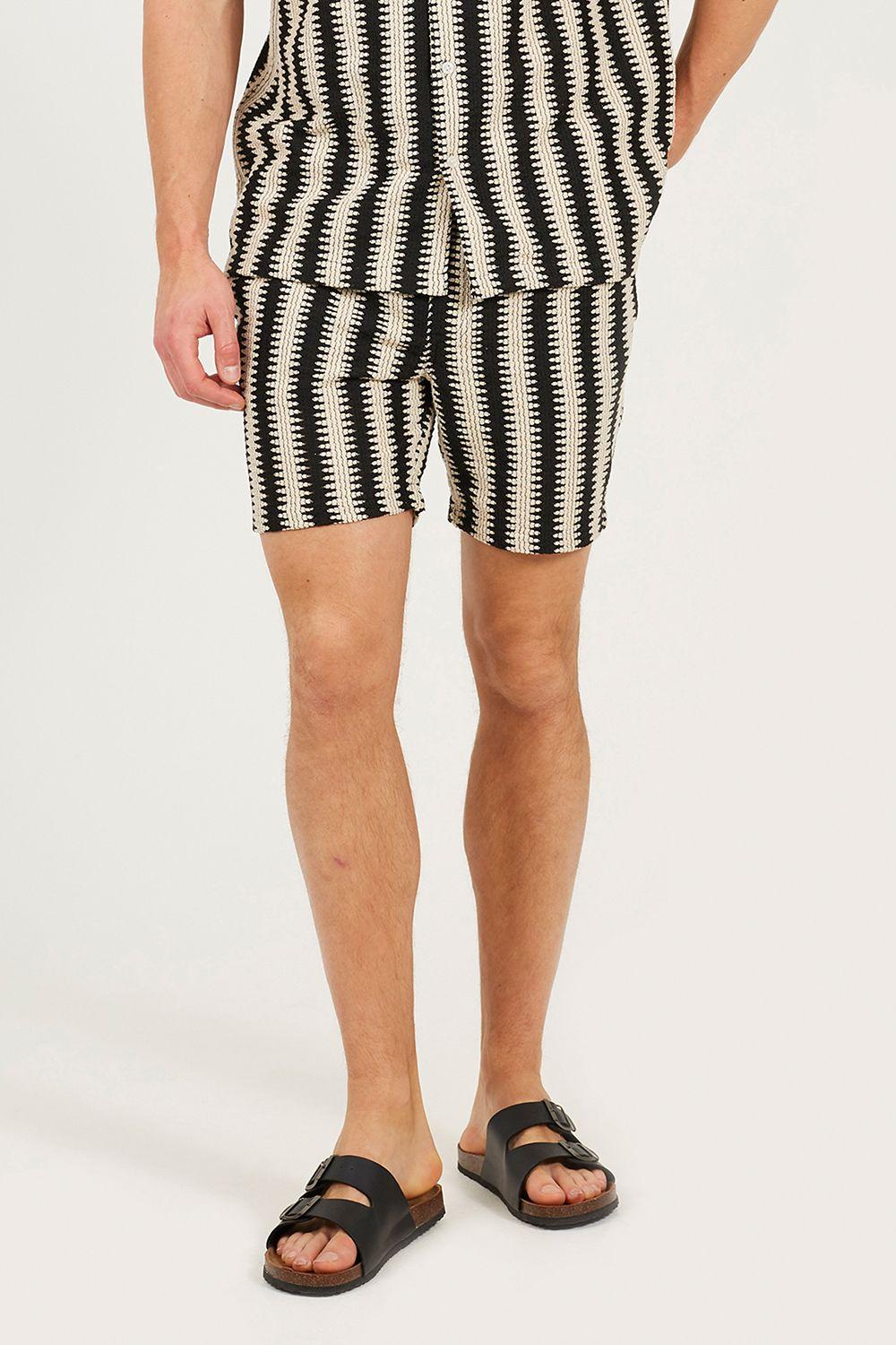 Stripe Shorts by BRAVE SOUL
