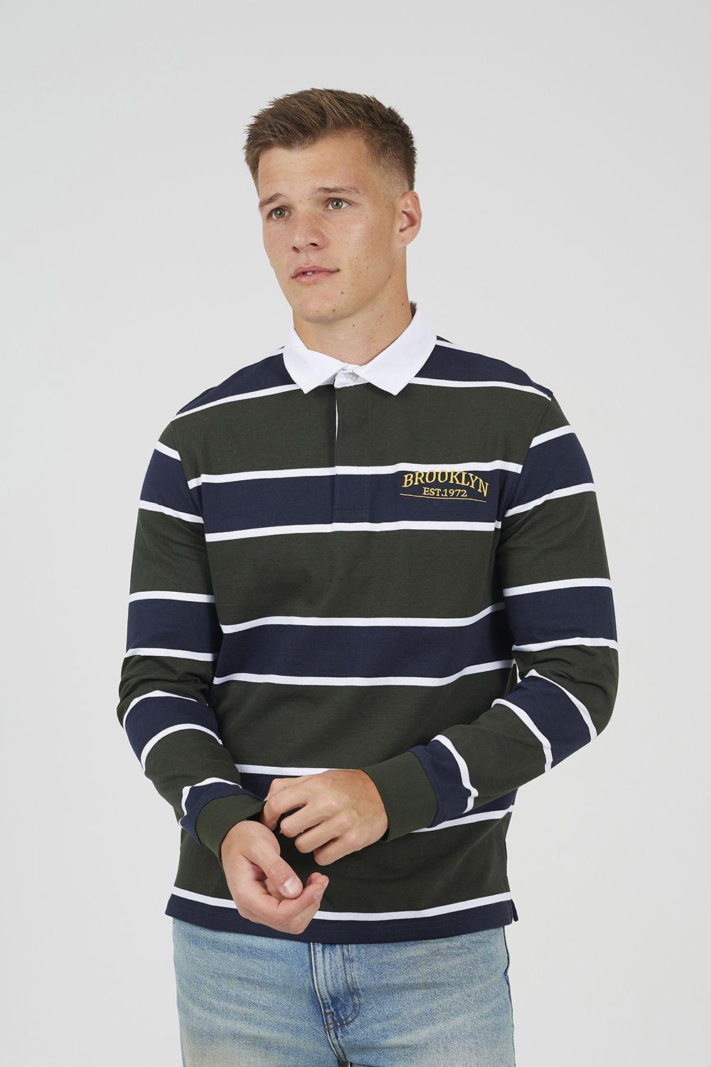 Striped Rugby Shirt by BRAVE SOUL