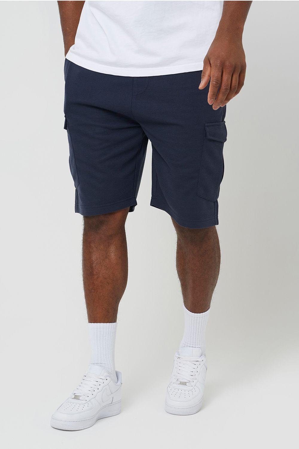 Textured Cargo Shorts by BRAVE SOUL