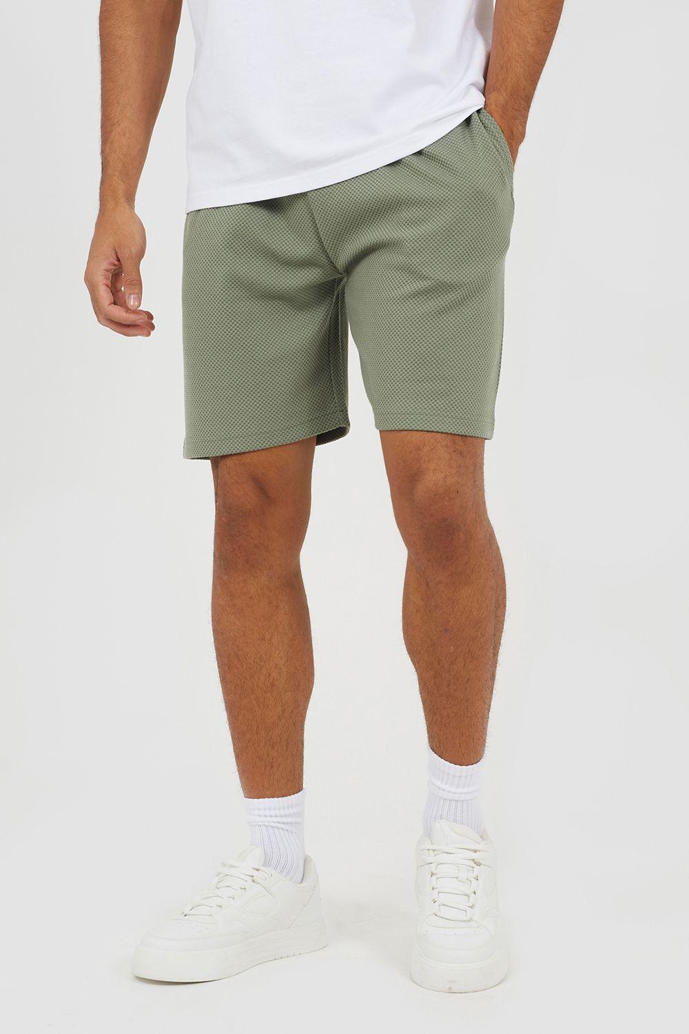 Textured Longline Shorts by BRAVE SOUL