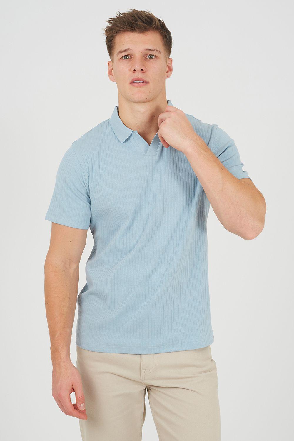 Trophy Neck Polo Shirt by BRAVE SOUL