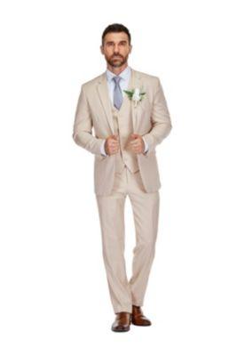 Men's 3-Piece Classic Fit Performance Stretch Suit by BRAVEMAN