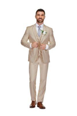 Men's 3-Piece Premium Vested 3-Piece Slim Fit Suit by BRAVEMAN