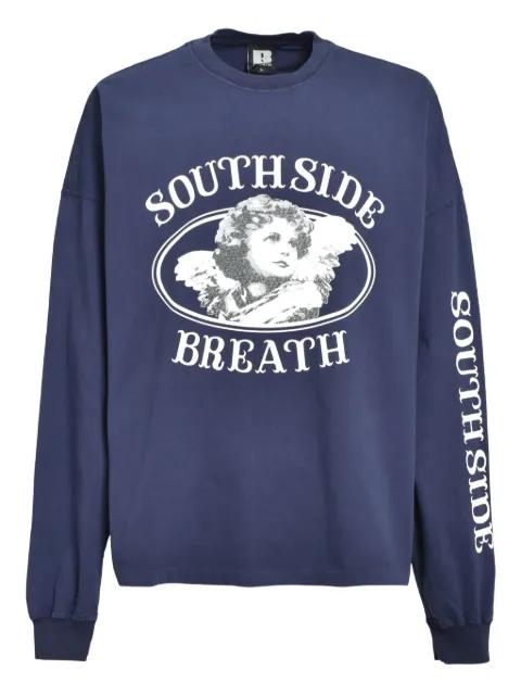 Angel logo long-sleeve T-shirt by BREATH