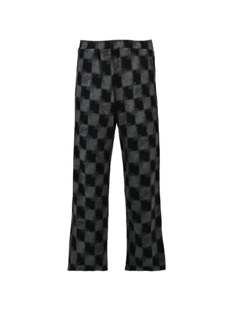 BLOCK CHECK terrycloth trousers by BREATH