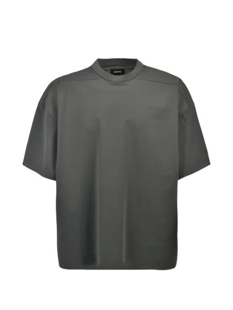 NEW RICH SILKY WIDE dropped-shoulder T-shirt by BREATH