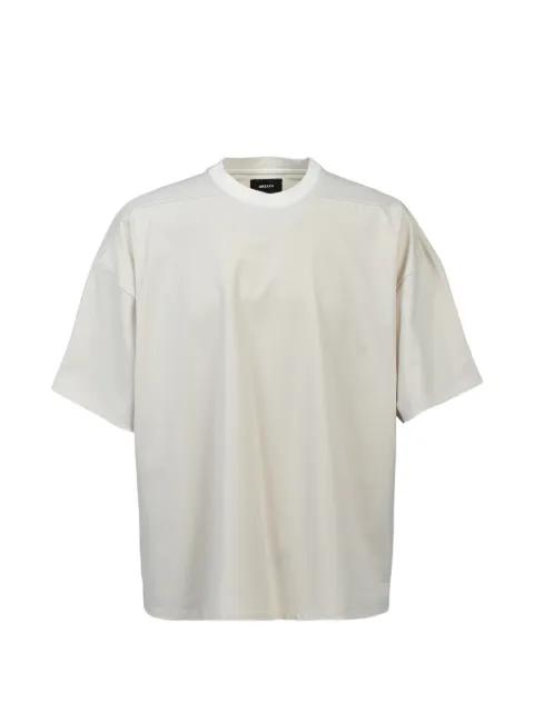 NEW RICH SILKY WIDE dropped-shoulder T-shirt by BREATH