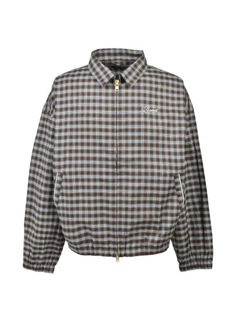 SCRIPT LOGO check-pattern jacket by BREATH
