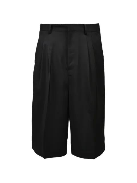TUCK WIDE pleated pressed-crease shorts by BREATH