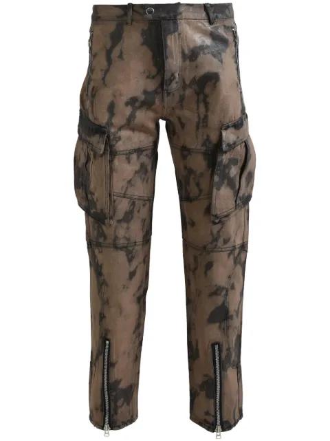 abstract-print trousers by BREATH