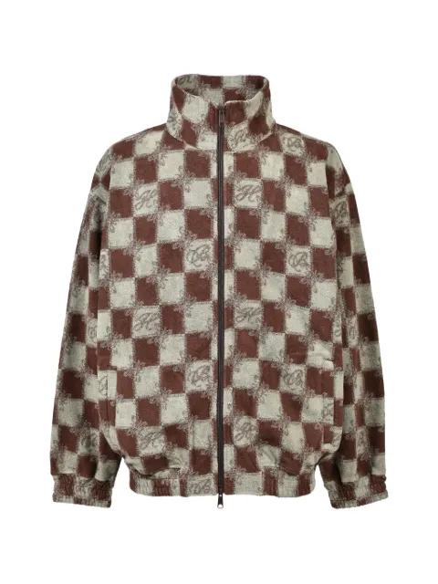 block-check pile jacket by BREATH