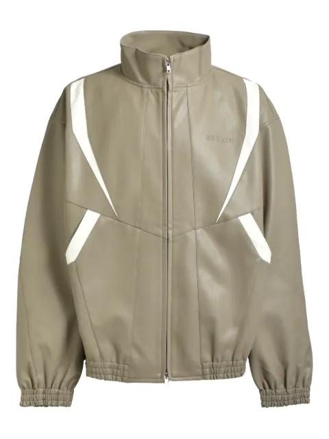 embossed-logo bomber jacket by BREATH