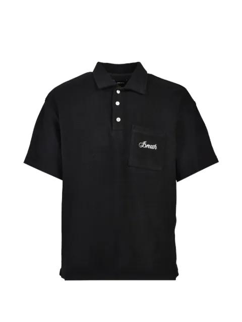 embroidered-logo pocket polo shirt by BREATH