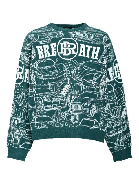 logo-embellishment sweater by BREATH