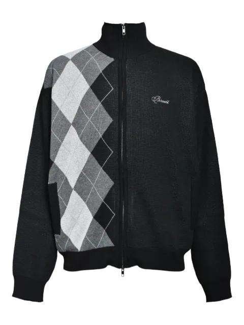 logo-embroidered cardigan by BREATH
