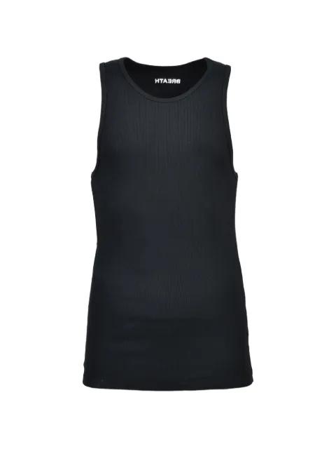 logo-embroidered ribbed tank top by BREATH