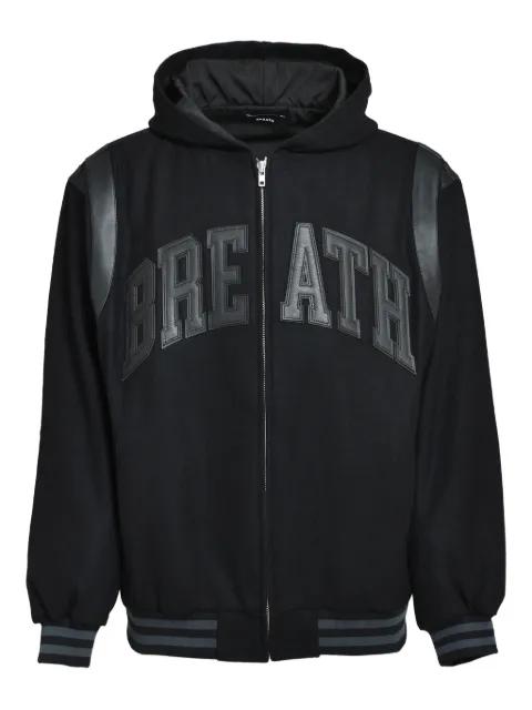 logo-patch bomber jacket by BREATH