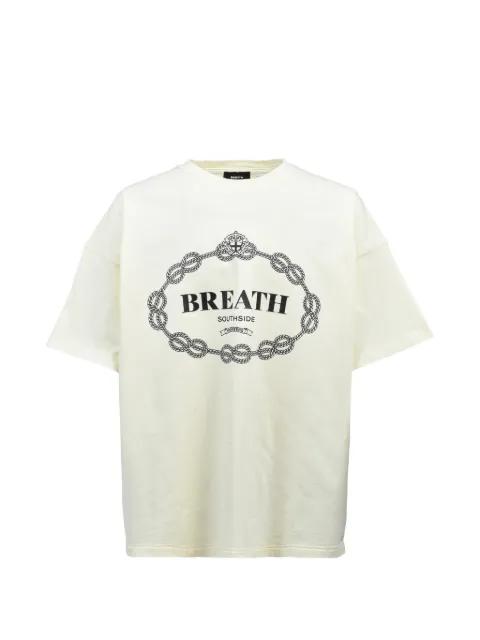 logo-print T-shirt by BREATH