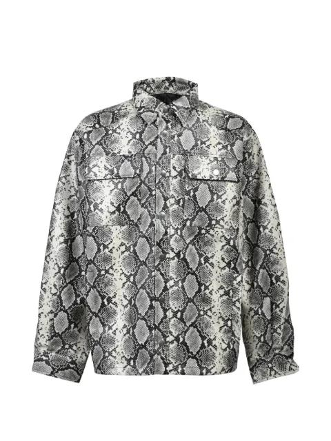 python-print pocket shirt by BREATH