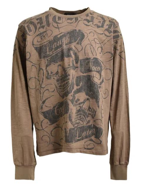 skull-graphic T-shirt by BREATH