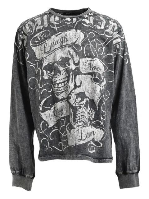 skull-print long-sleeve t-shirt by BREATH