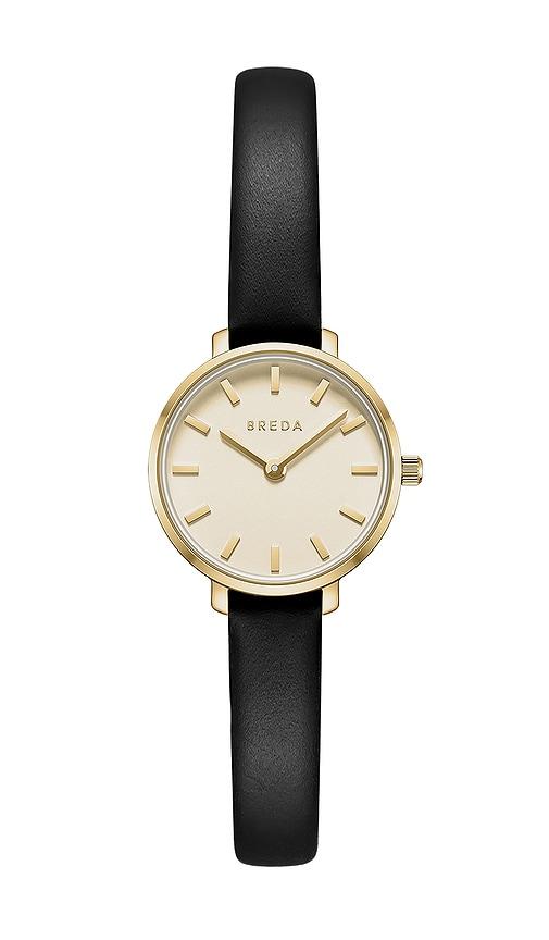 Breda Beverly Leather Watch in Metallic Gold by BREDA