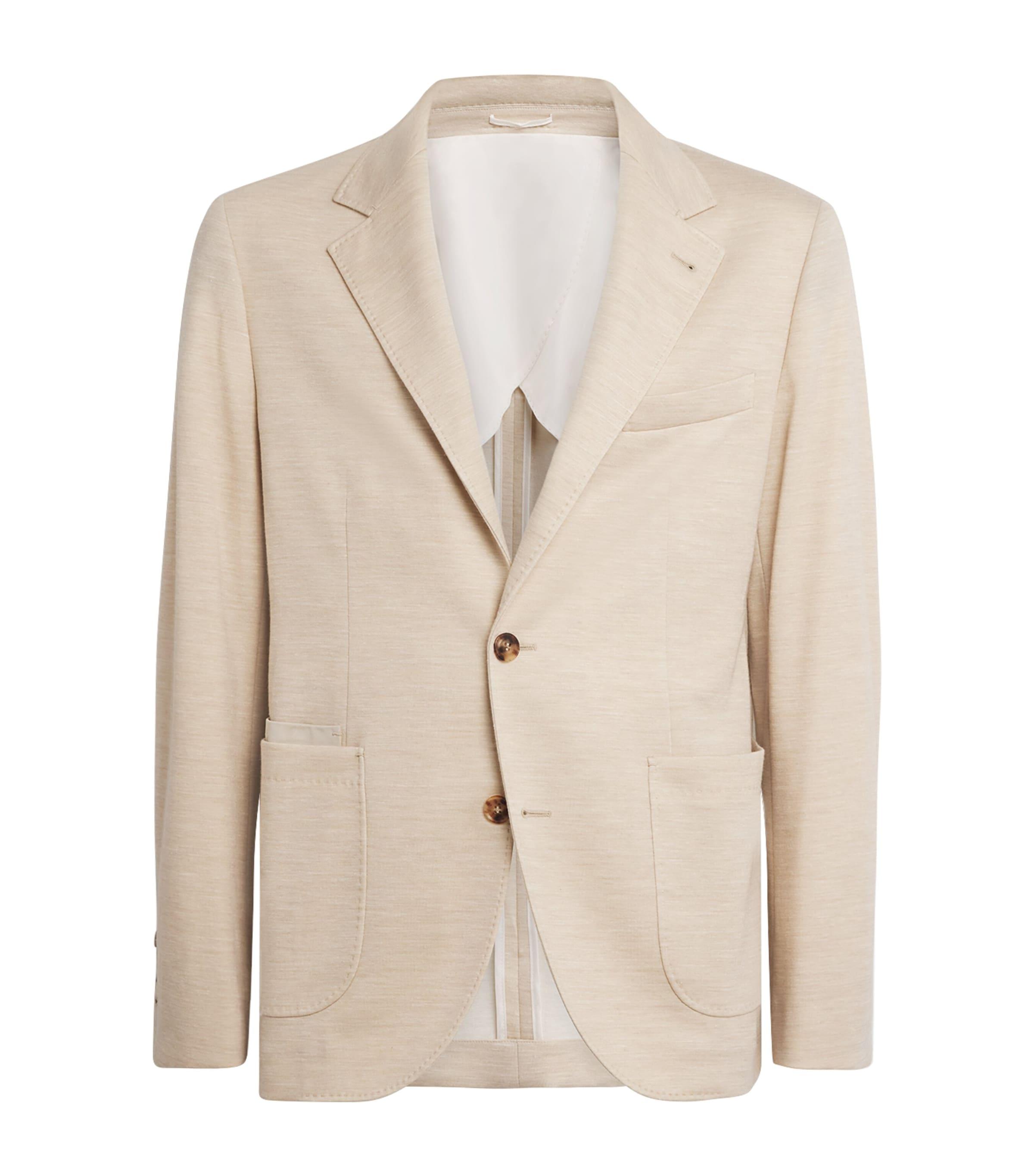 Brett Johnson Virgin Wool-Silk-Linen Blazer by BRETT JOHNSON