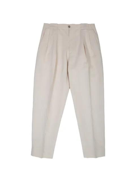 Portobellos pleated elasticated-waist trousers by BRIGLIA 1949