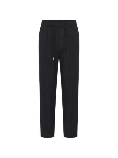 drawstring-waist flannel trousers by BRIGLIA 1949
