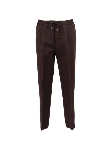 drawstring-waistband tapered-leg trousers by BRIGLIA 1949
